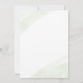 Minimalistische groene varen trouw RSVP kaart (Achterkant)