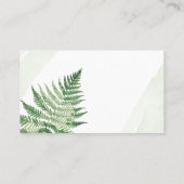 Minimalistische Groene Varens  Plaatskaartje (Achterkant)