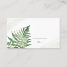 Minimalistische Groene Varens  Plaatskaartje