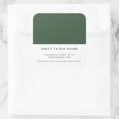 Minimalistische Groene Verpakkingskaars voor kleur Vierkante Sticker (Tas)