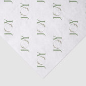 Minimalistische groene Waterverf Joy Krans Tissuepapier (Detail)