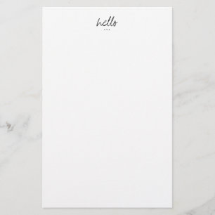Minimalistische groeten briefpapier
