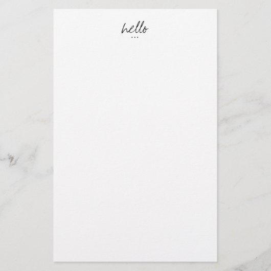 Minimalistische groeten briefpapier (Voorkant)