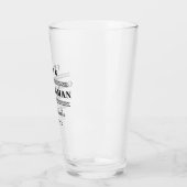 Minimalistische Groomsman bruiloft Glas (Links)