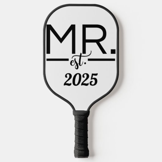 Minimalistische Groomsmen Pickleball Paddle (Voorkant)