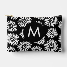 Minimalistische Groovy Zwarte en Witte Madeliefjes Etui