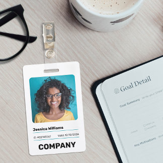 Minimalistische grote foto Personeels ID-badge Badge