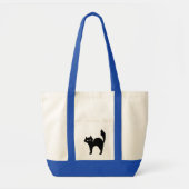 Minimalistische Grumpy Cat-tas – Grappig Grumpy Ca Tote Bag (Voorkant)