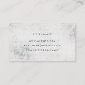 Minimalistische Grunge Green Grey Visitekaartje (Achterkant)