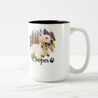 Minimalistische Grunge Koffiemok – Modern Cool Des Tweekleurige Koffiemok