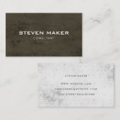 Minimalistische grunge visitekaartje (Voorkant / Achterkant)
