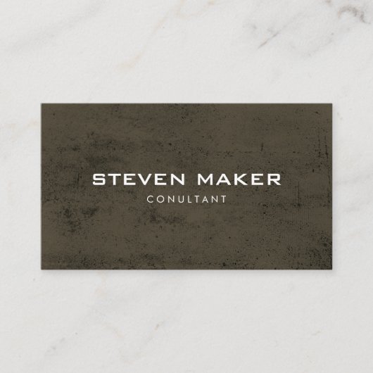Minimalistische grunge visitekaartje (Voorkant)