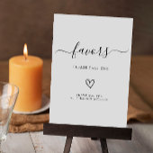 Minimalistische gunsten teken, bruiloft gunsten te kaart