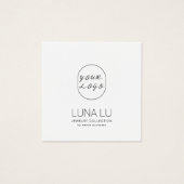 Minimalistische haarklemmen voor Accessoires Vierkante Visitekaartjes (Voorkant)