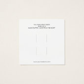 Minimalistische haarklemmen voor Accessoires Vierkante Visitekaartjes (Achterkant)