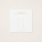 Minimalistische haarklemmen voor Accessoires Vierkante Visitekaartjes (Achterkant)