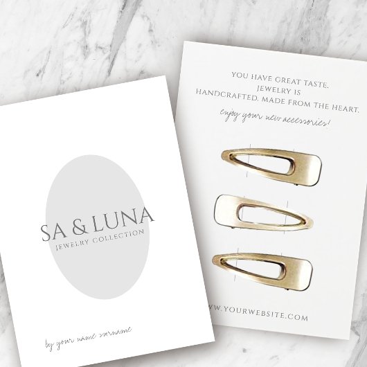 Minimalistische haarklemmen voor Accessoires Visitekaartje
