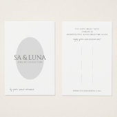 Minimalistische haarklemmen voor Accessoires Visitekaartje (Voorkant /achterkant)