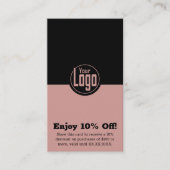 Minimalistische haarstylist 10% korting (Voorkant)