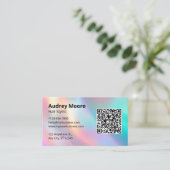 Minimalistische haarstyliste visitekaartje (Staand voorkant)