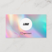 Minimalistische haarstyliste visitekaartje (Achterkant)