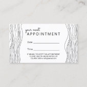 Minimalistische Hair Stylist Beauty Salon Afspraak Afsprakenkaartje (Voorkant)