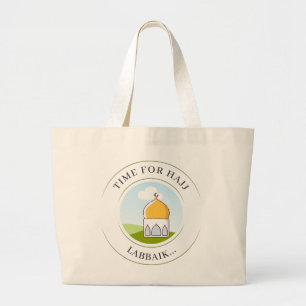 Minimalistische Hajj-tas - Ideaal cadeau Hajj, Umr Grote Tote Bag