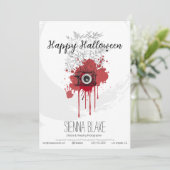 Minimalistische Halloween-fotograafgroet Kaart (Staand voorkant)