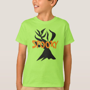 Minimalistische Halloween Griezeltje Boom T-shirt