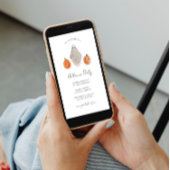 Minimalistische Halloween Party Uitnodiging Ghost