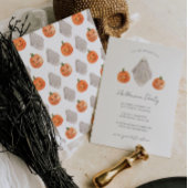 Minimalistische Halloween Party Uitnodiging Ghost