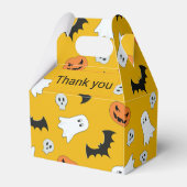 Minimalistische Halloween vakantie Bedankdoosjes (Achterkant)
