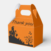 Minimalistische Halloween vakantie Bedankdoosjes (Achterkant)