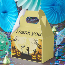 Minimalistische Halloween vakantie Bedankdoosjes