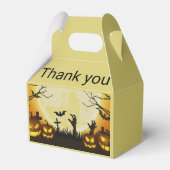 Minimalistische Halloween vakantie Bedankdoosjes (Voorkant Zijde)