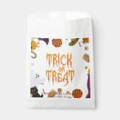 Minimalistische Halloween vakantie Bedankzakje (Voorkant)