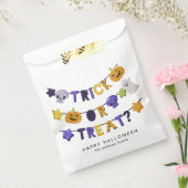 Minimalistische Halloween vakantie Bedankzakje (Gezegeld)