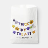 Minimalistische Halloween vakantie Bedankzakje (Voorkant)