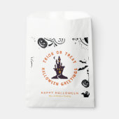 Minimalistische Halloween vakantie Bedankzakje (Voorkant)