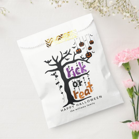 Minimalistische Halloween vakantie Bedankzakje (Gezegeld)