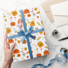 Minimalistische Halloween vakantie Cadeaupapier