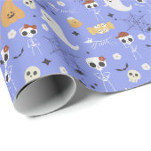 Minimalistische Halloween vakantie Cadeaupapier (Rol Hoek)