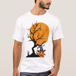 Minimalistische Halloween vakantie T-shirt