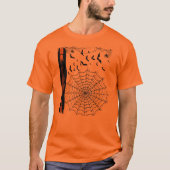 Minimalistische Halloween vleermuizen T-shirt (Voorkant)