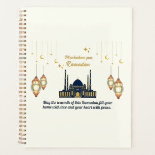 Minimalistische Halve Maan Ramadan Zegeningen Planner