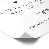 Minimalistische hamburgerbar Bouw je eigen trouwbo Poster (Hoek)