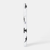 Minimalistische hamerhaai hamerhaai patroon iPhone 16 hoesje (Linkerkant)