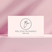 Minimalistische Hand en Wimpers Logo Make-up Artie Visitekaartje