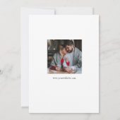 Minimalistische hand getekend Script Wedding opsla Save The Date (Achterkant)