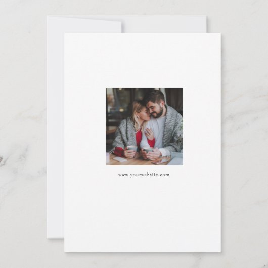 Minimalistische hand getekend Script Wedding opsla Save The Date (Achterkant)